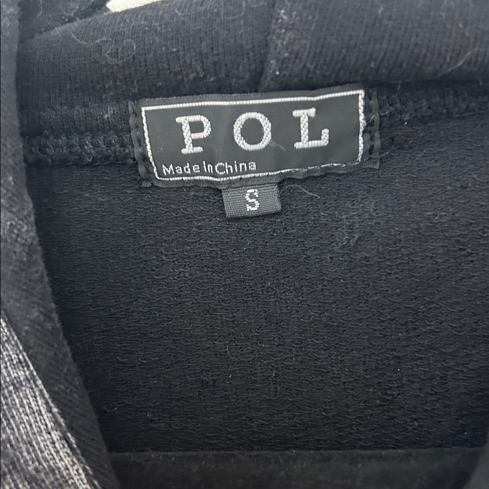POL Black Lace-Trim Zip Hoodie - Picture 4 of 7